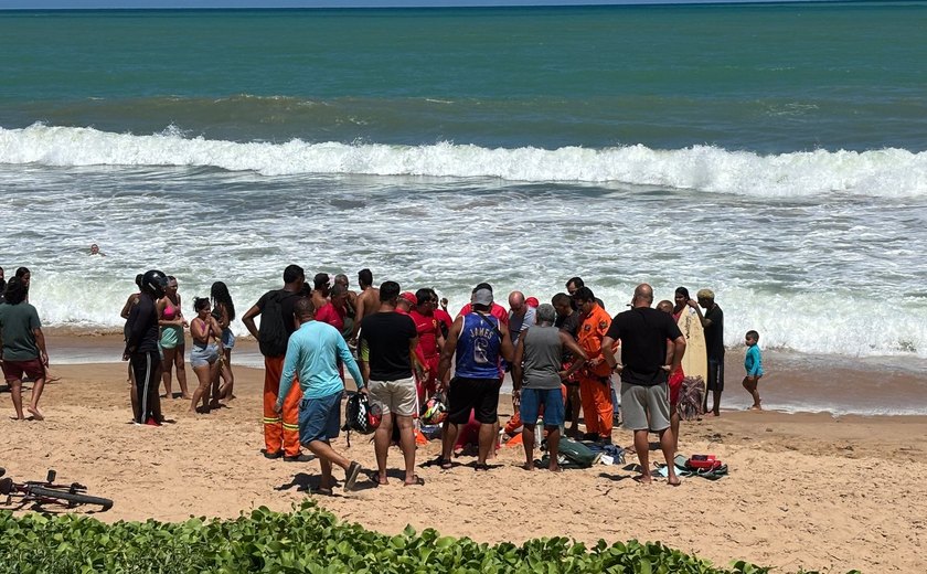 Homem de aproximadamente 40 anos morre afogado na Praia de Cruz das Almas, em Maceió