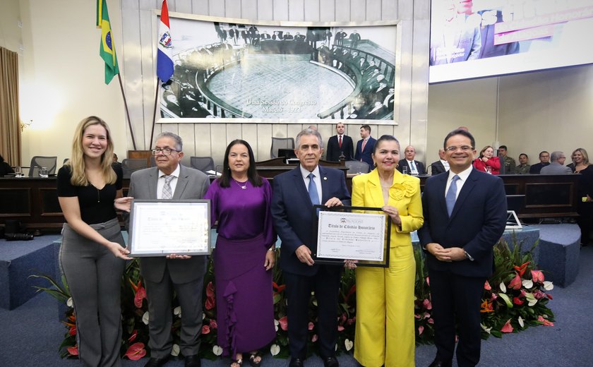 Desembargador Orlando Rocha e médico Renato Rezende recebem título de Cidadão Honorário de Alagoas
