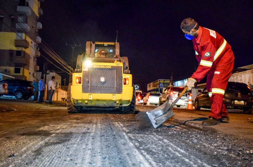 Prefeitura recupera corredor de transporte da Avenida Rotary