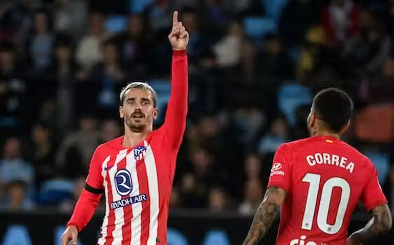 Com hat-trick de Griezmann, Atlético de Madrid supera o Celta e já faz sombra no líder Real