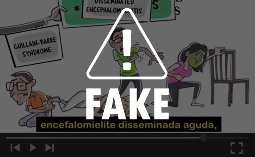 FAKE NEWS: vídeo estrangeiro propaga informações falsas sobre as vacinas