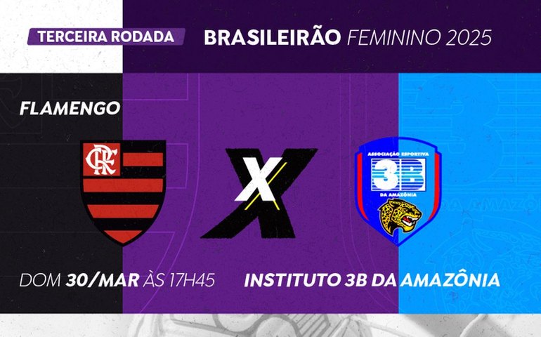 Brasileirão Feminino: TV Brasil transmite Flamengo X Instituto 3B