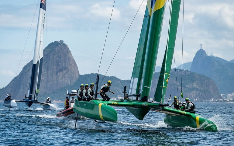 SailGP: barco brasileiro enfrenta problemas técnicos e compete em apenas duas regatas; australianos lideram etapa do Rio