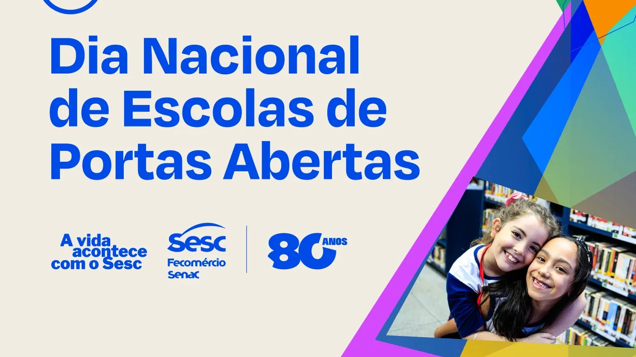 Sesc abre escolas ao público em ação nacional que celebra 80 anos da instituição