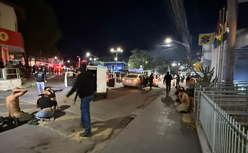 SSP realiza simulação de ataque a banco em Delmiro Gouveia para capacitar forças de segurança