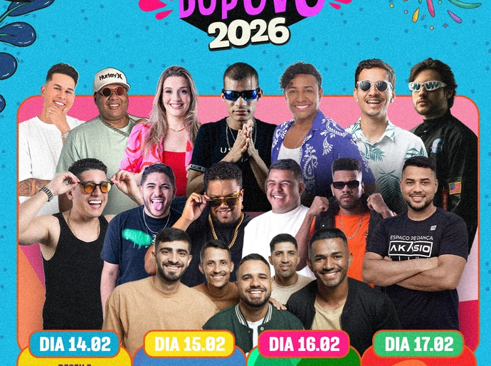 Olho d’Água das Flores divulga atrações do Carnaval do Povo