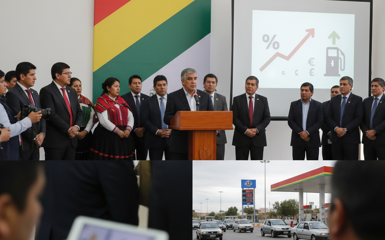 Bolívia declara emergência nacional, encerra subsídio a combustíveis e anuncia aumento do salário mínimo