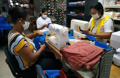 Coronavírus: Programa Ronda no Bairro inicia produção artesanal de máscaras de proteção