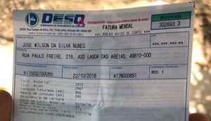 fatura deso cortada