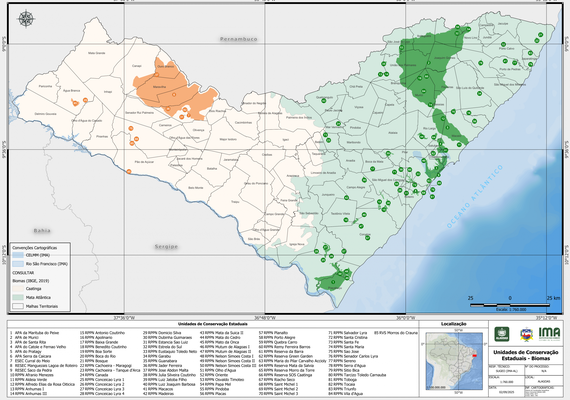 Alagoas se destaca nacionalmente em áreas de conservação ambiental
