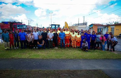 Prefeitura de Marechal recolhe mais de 24 toneladas de resíduos durante mutirão de limpeza no Conjunto Gislene Matheus