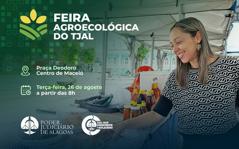 TJAL realiza feira agroecológica com sorteio de mudas nesta terça (26)