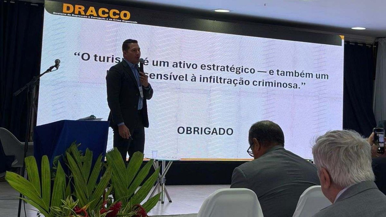 Delegado da DRACCO participa do I Simpósio do Fórum Internacional de Ciências Policiais com foco no turismo