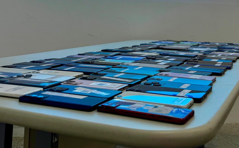 Governo de Alagoas divulga segunda chamada para devolução de celulares recuperados