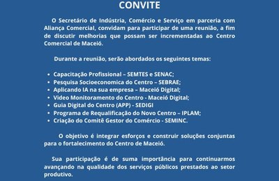Aliança Comercial recebe secretário da Indústria, Comércio e Serviço de Maceió