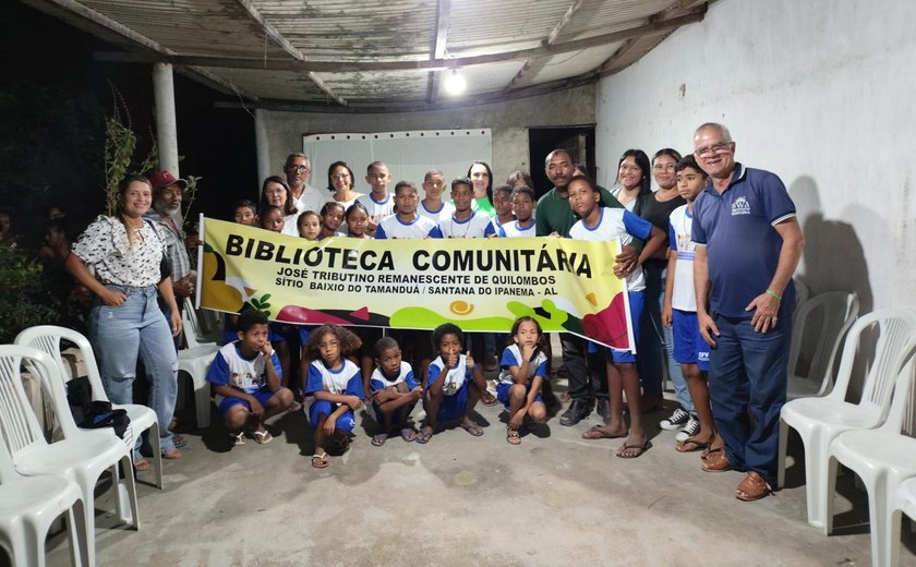 Comunidade quilombola em Santana do Ipanema ganha Biblioteca Comunitária