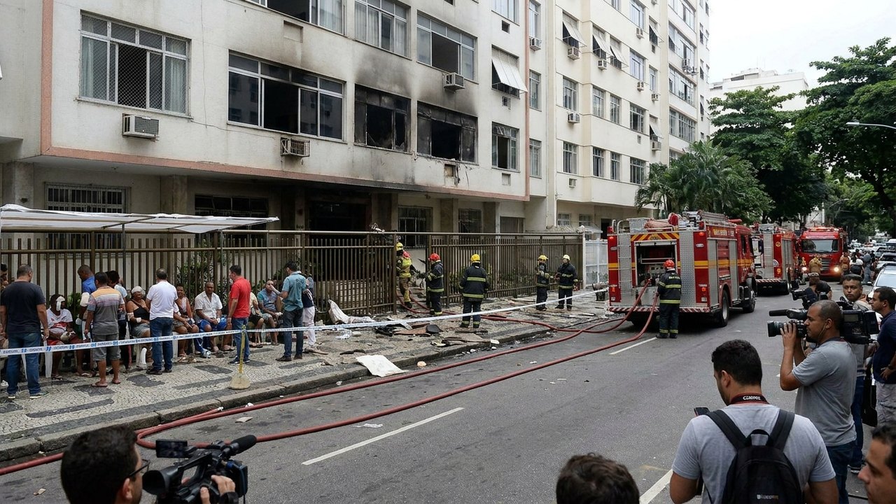 Bombeiros são acionados para explosão em prédio em Copacabana; quatro pessoas foram socorridas com ferimentos leves a moderados
