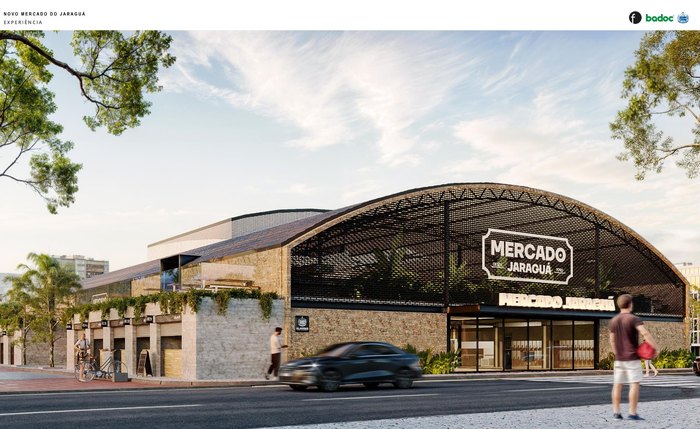 Projeção do novo Mercado de Jaraguá, um dos mais antigos de Maceió