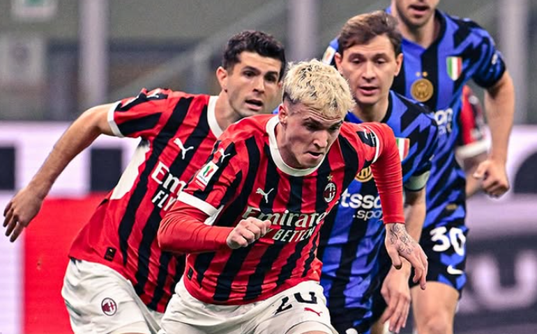 Milan e Inter fazem grande clássico e empatam no primeiro duelo da semifinal da Copa da Itália