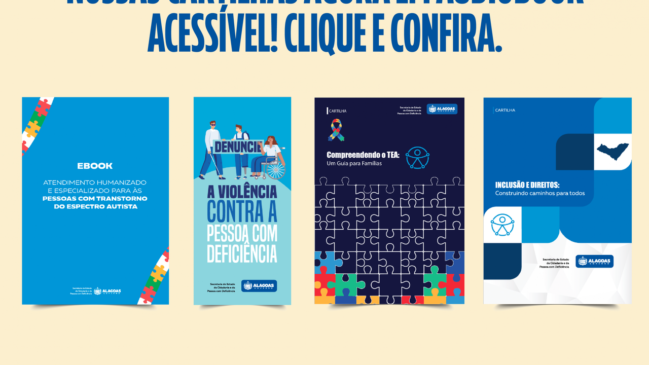 Cartilhas em audiobook da Secdef ampliam acesso à informação para pessoas com deficiência