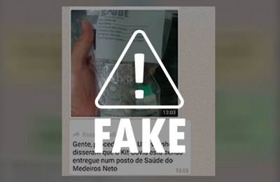 É falso que "kits para tratar Covid-19" são distribuídos em unidade de saúde de Maceió