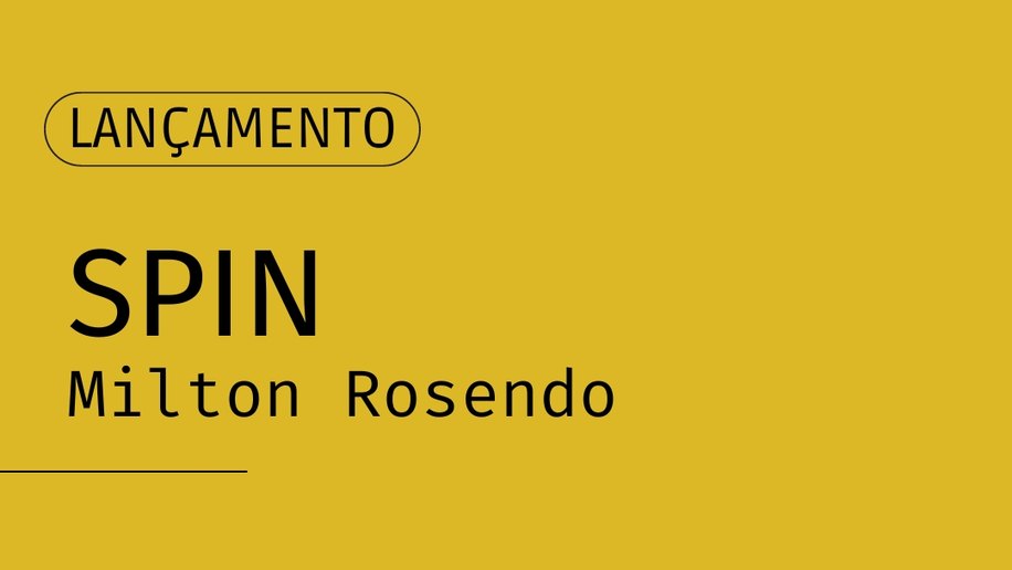 Novo Jardim Livraria e Café promove lançamento do livro Spin, de Milton Rosendo