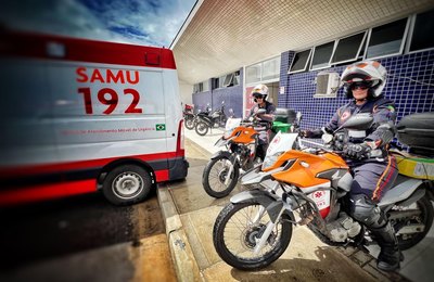 Samu de Alagoas passa a contar com uma mulher no serviço de motolância