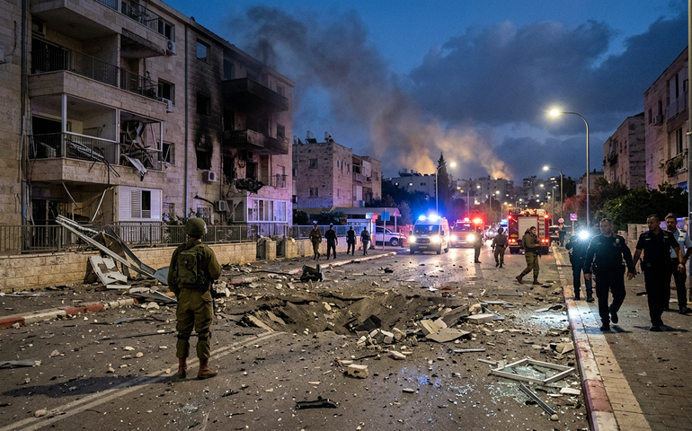 Mísseis iranianos atingem território israelense