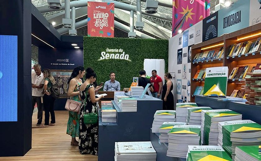 Senado marca presença na Feira Pan-Amazônica do Livro, em Belém