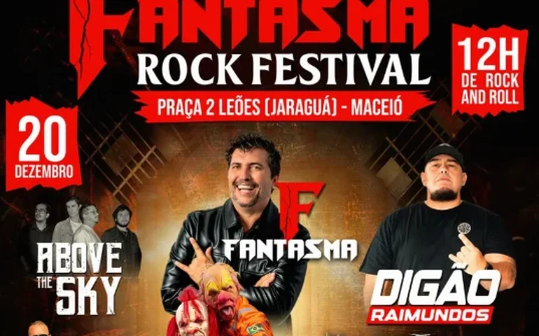 Rock na veia: Fantasma Rock vem aí com 11 atrações e 12 horas de música, reunindo todas as tribos