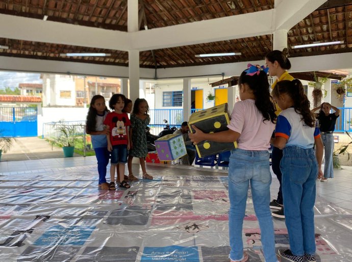 Alunos de escola municipal do Rio Novo são orientados sobre segurança no trânsito