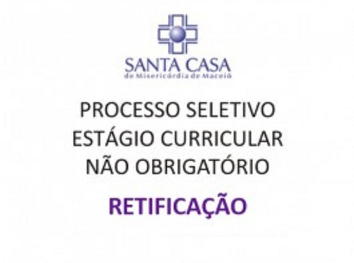 Inscrições para estágio seguem até 26 de junho na Santa Casa