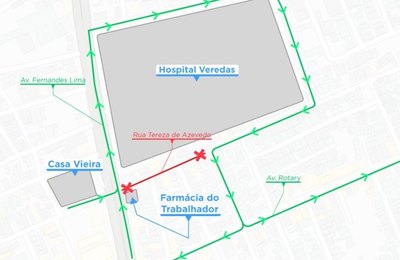Obra da Casal altera trânsito na Rua Tereza de Azevedo