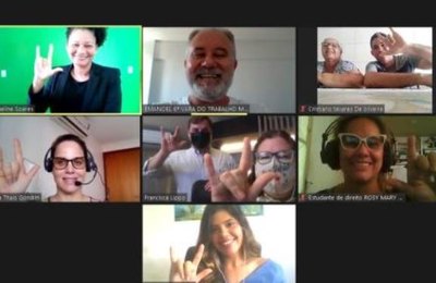 6ª VT de Maceió realiza audiência telepresencial com intérprete de Libras 