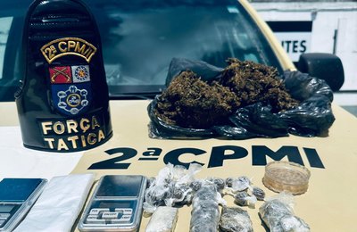 PM prende liderança do tráfico de drogas que tentava fugir de Alagoas