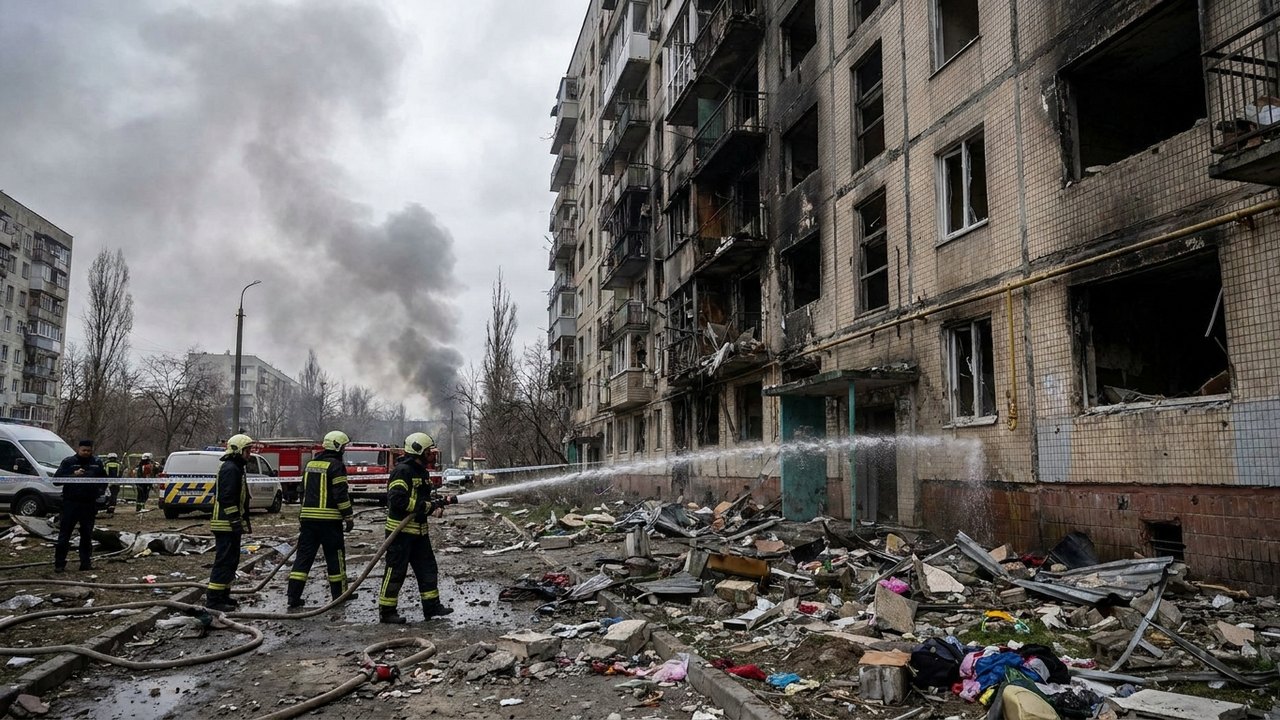 Ataques russos em Kiev matam quatro, incluindo uma criança