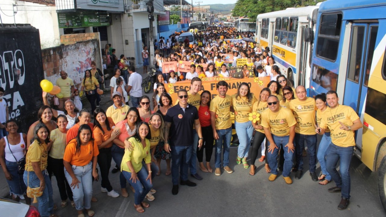 Semas de União dos Palmares promove grande caminhada em defesa de crianças e adolescentes