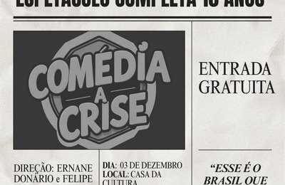 Teatro para todos: apresentações gratuitas movimentam a Casa da Cultura nesta semana