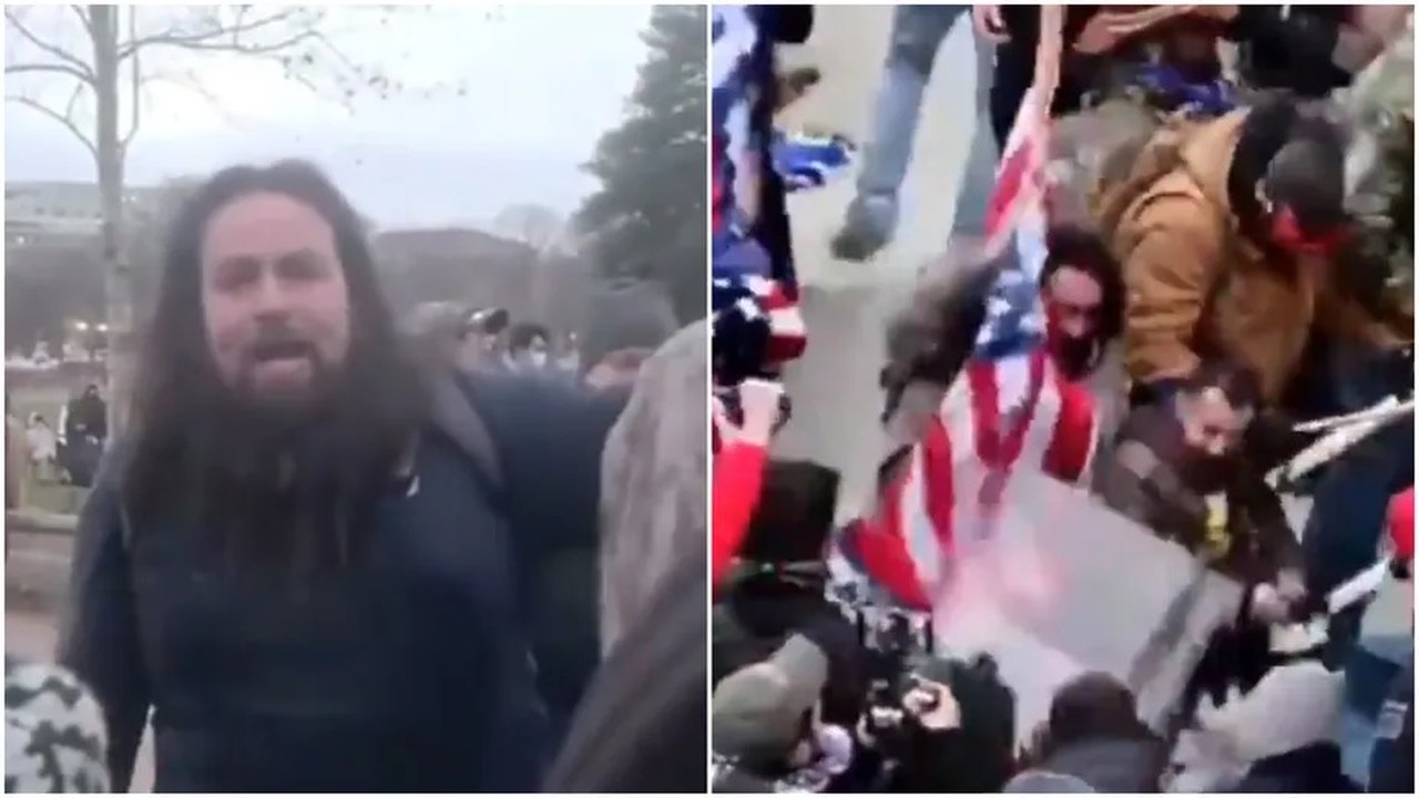 Ataque ao Capitólio: acusado de espancar policial com mastro de bandeira é condenado; vídeo