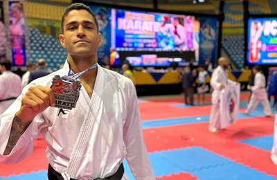 Sargento da Polícia Militar garante vaga no Mundial de Karatê, na Romênia