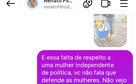 Ataque à pré-candidata expõe violência política de gênero no Pilar, mulheres repudiam Renato Filho e prestam solidariedade a Thais Canuto