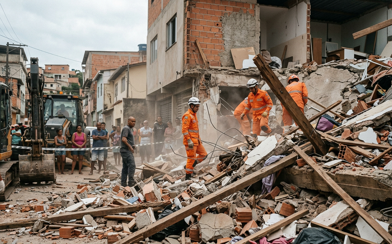 Desabamento de lar de idosos em Belo Horizonte deixa seis mortos
