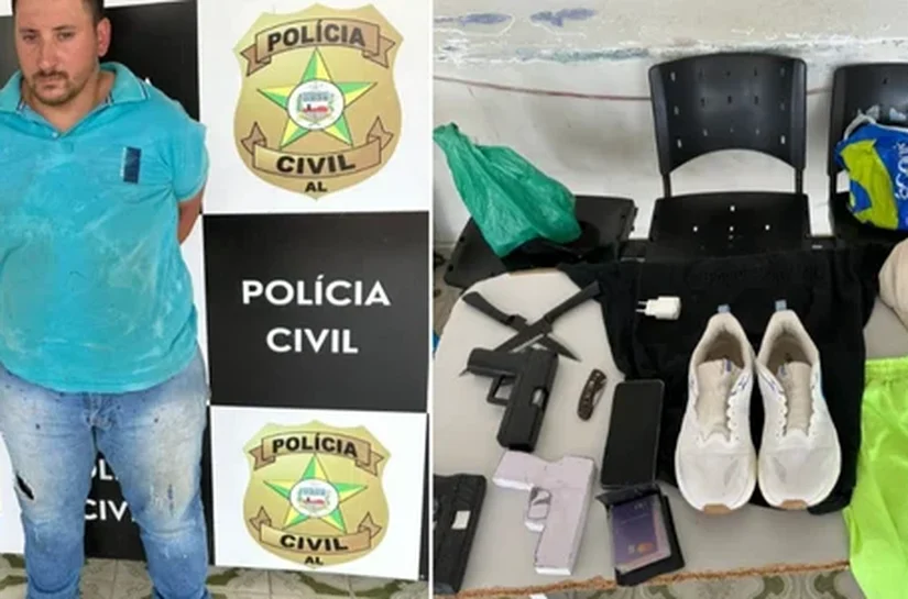 Suspeito de matar mulher no Bosque das Arapiracas portava simulacros de arma e facas ao ser preso