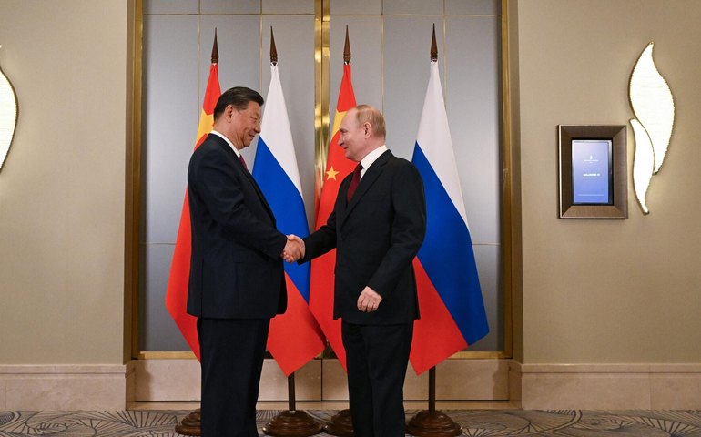 Jornal chinês diz que Putin enviou mensagem clara ao Ocidente com a sua visita à China