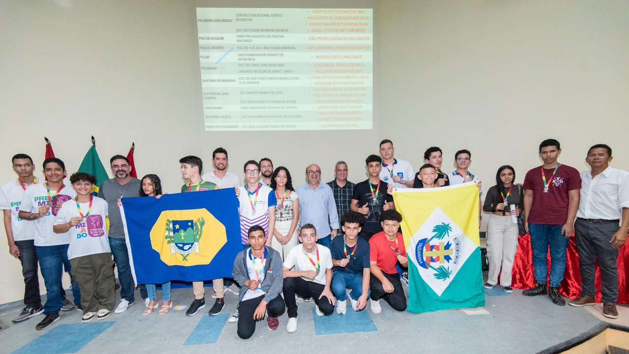 Rede estadual celebra 76 medalhas na OBMEP com conquistas históricas