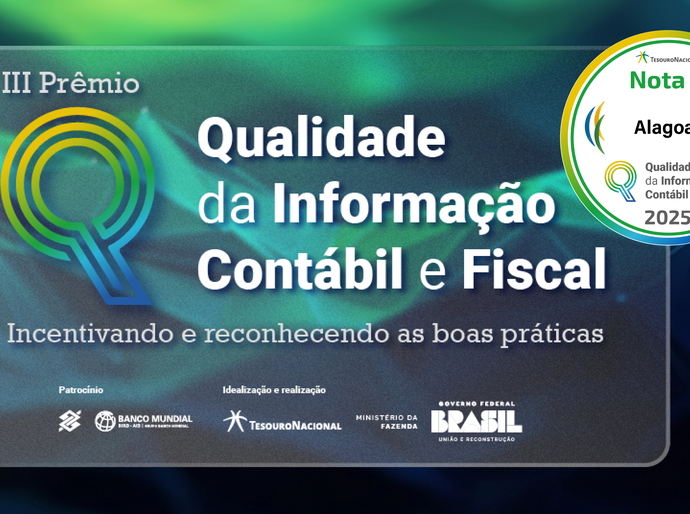 Alagoas conquista nota A no ranking da qualidade da informação contábil e fiscal