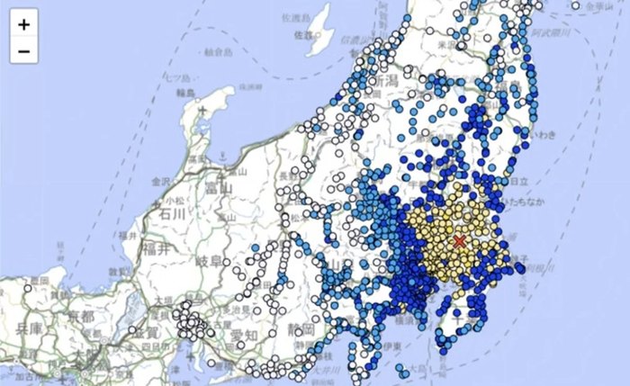 Terremoto de magnitude 5,9 atingiu Tóquio e outras áreas do leste do Japão na madrugada deste domingo, 23