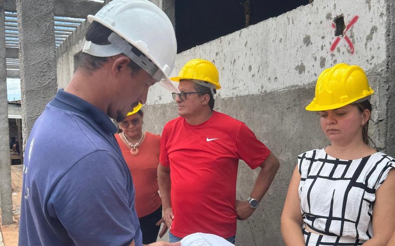 Técnicos da Prefeitura e conselheiros do Fundeb visitam canteiros de obras da Educação em Lagoa da Canoa