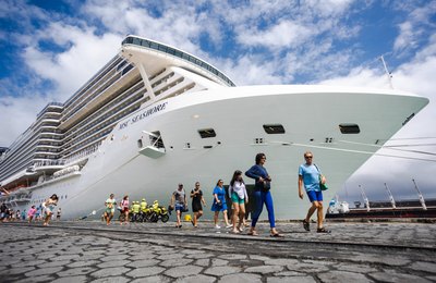 Navio MSC Seashore encerra temporada 2022/2023 em Maceió nesta terça (21)