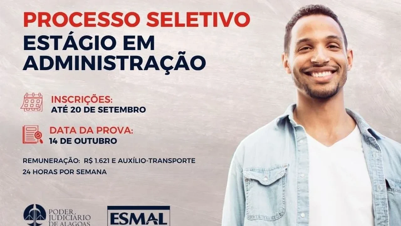 Estágio em Administração: Esmal recebe inscrições até 20 de setembro